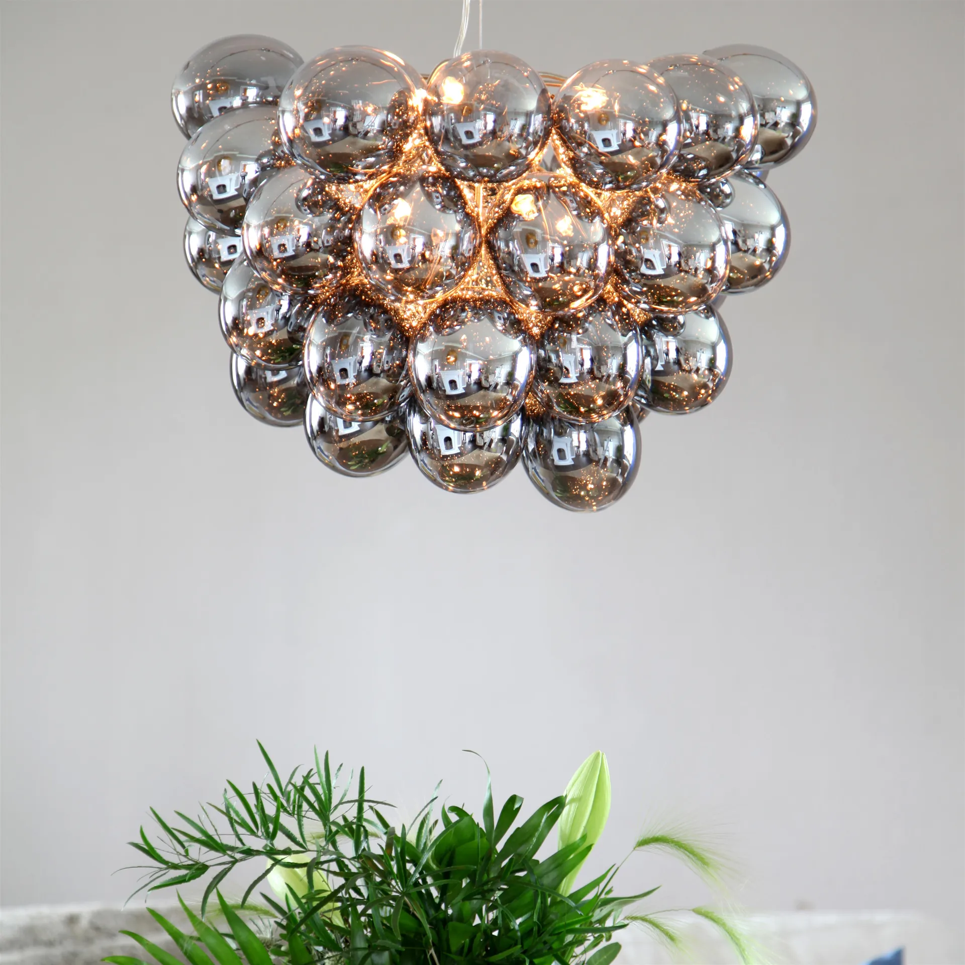 Lámpara de techo Gross grande, smoke grey By Rydéns