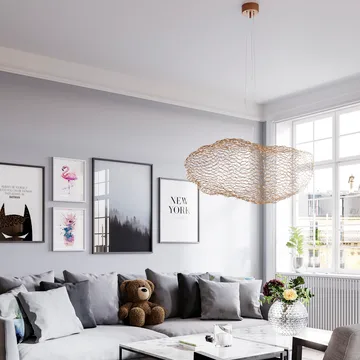 Lámpara de techo Hayden - Color dorado, 76 cm - By Rydéns