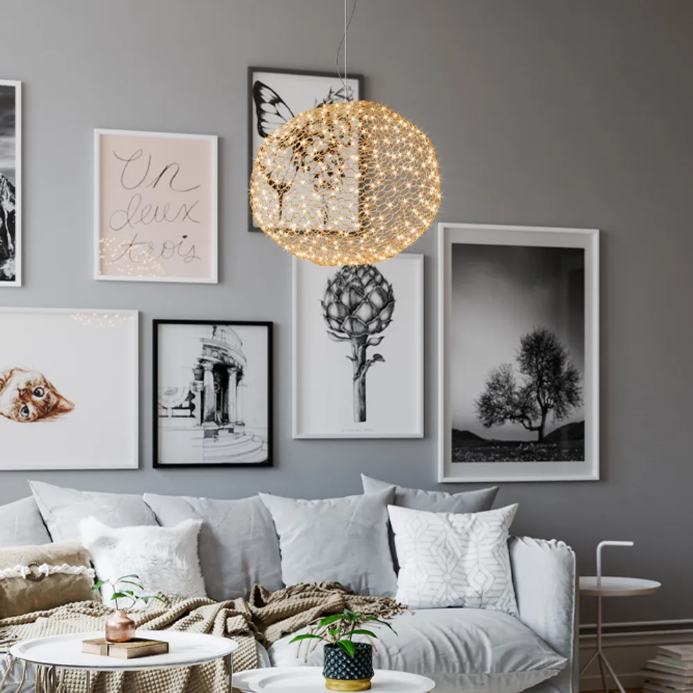 Lámpara de techo Hayden, dorado, 60 cm By Rydéns