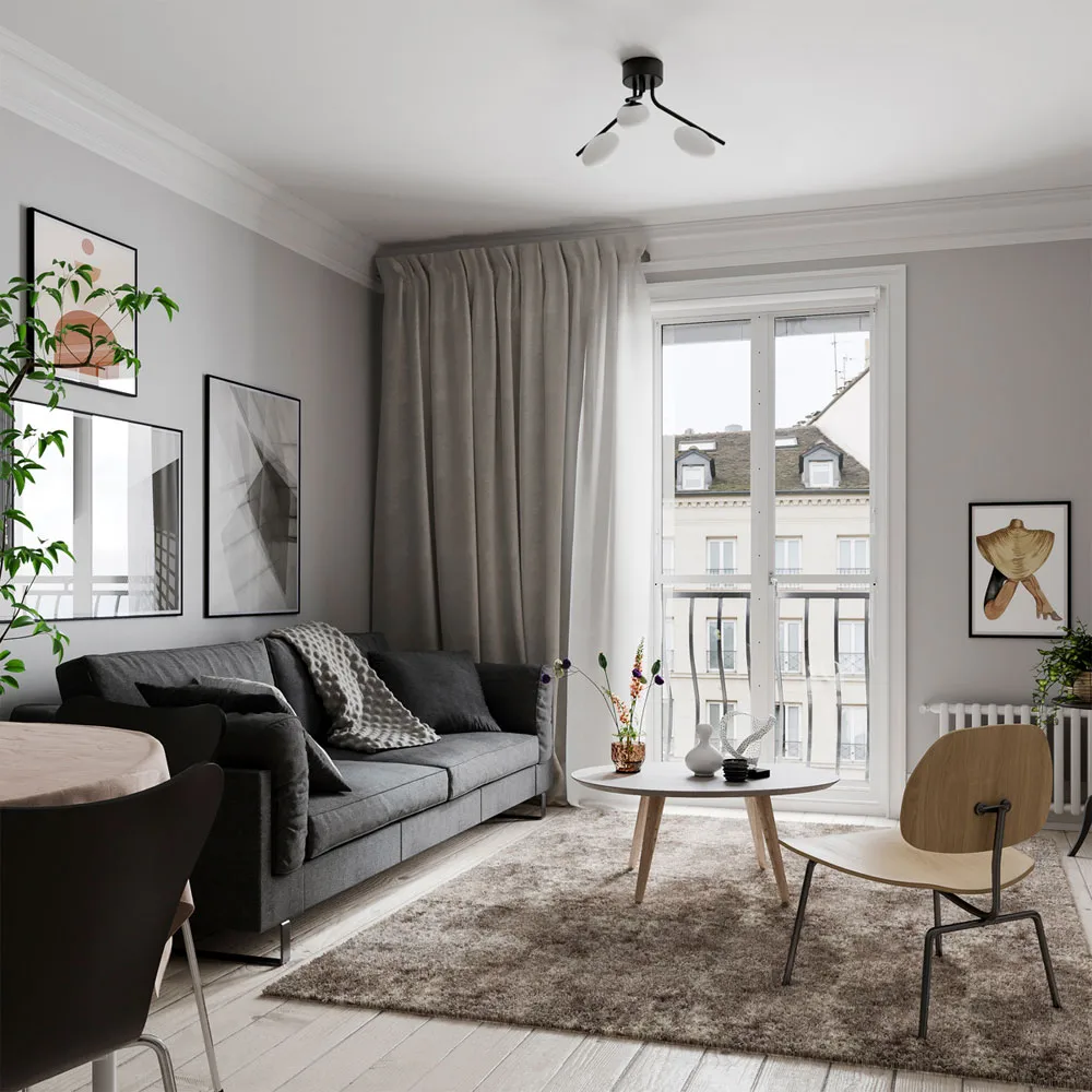 Lámpara de techo Imperia, negro mate By Rydéns