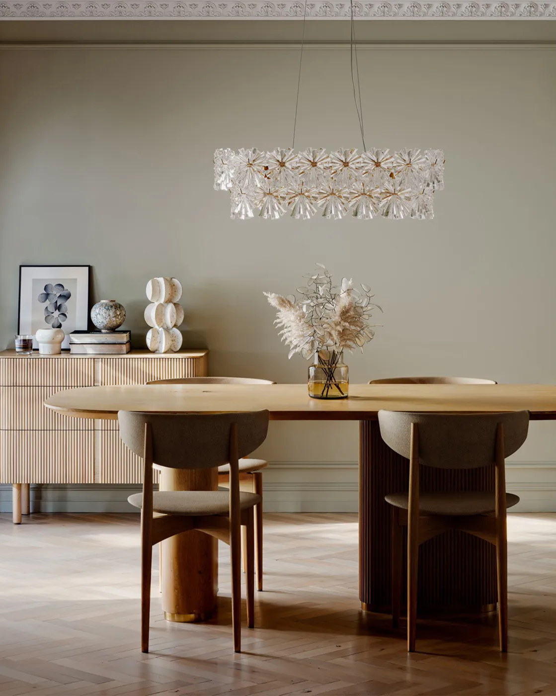 Lámpara de techo Lorraine Bar 75 cm, Latón-transparente By Rydéns