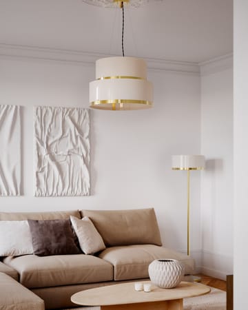 Lámpara de techo Marcel Ø50 cm - Latón-blanco - By Rydéns