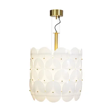 Lámpara de techo Omlott Ø50 cm - Latón-blanco - By Rydéns