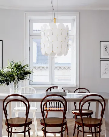 Lámpara de techo Omlott Ø50 cm - Latón-blanco - By Rydéns