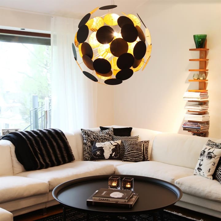 Lámpara de techo Planet 66 cm, negro-oro By Rydéns