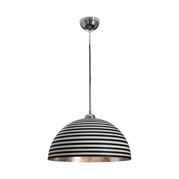 Lámpara de techo Stripe - Negro-blanco, Ø45 cm - By Rydéns