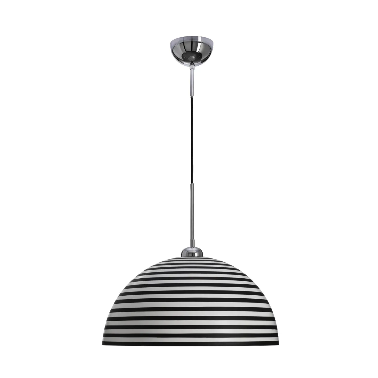 Lámpara de techo Stripe, Negro-blanco, Ø45 cm By Rydéns