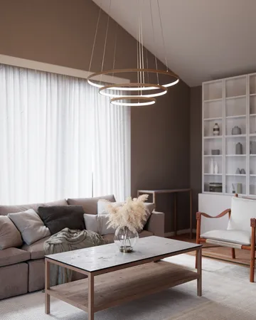 Lámpara de techo Trione Ø80 cm - Natural - By Rydéns