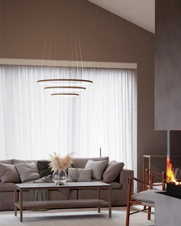 Lámpara de techo Trione Ø80 cm - Natural - By Rydéns