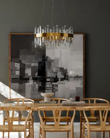 Lámpara de techo Triumph Ø60 cm - Latón-transparente - By Rydéns