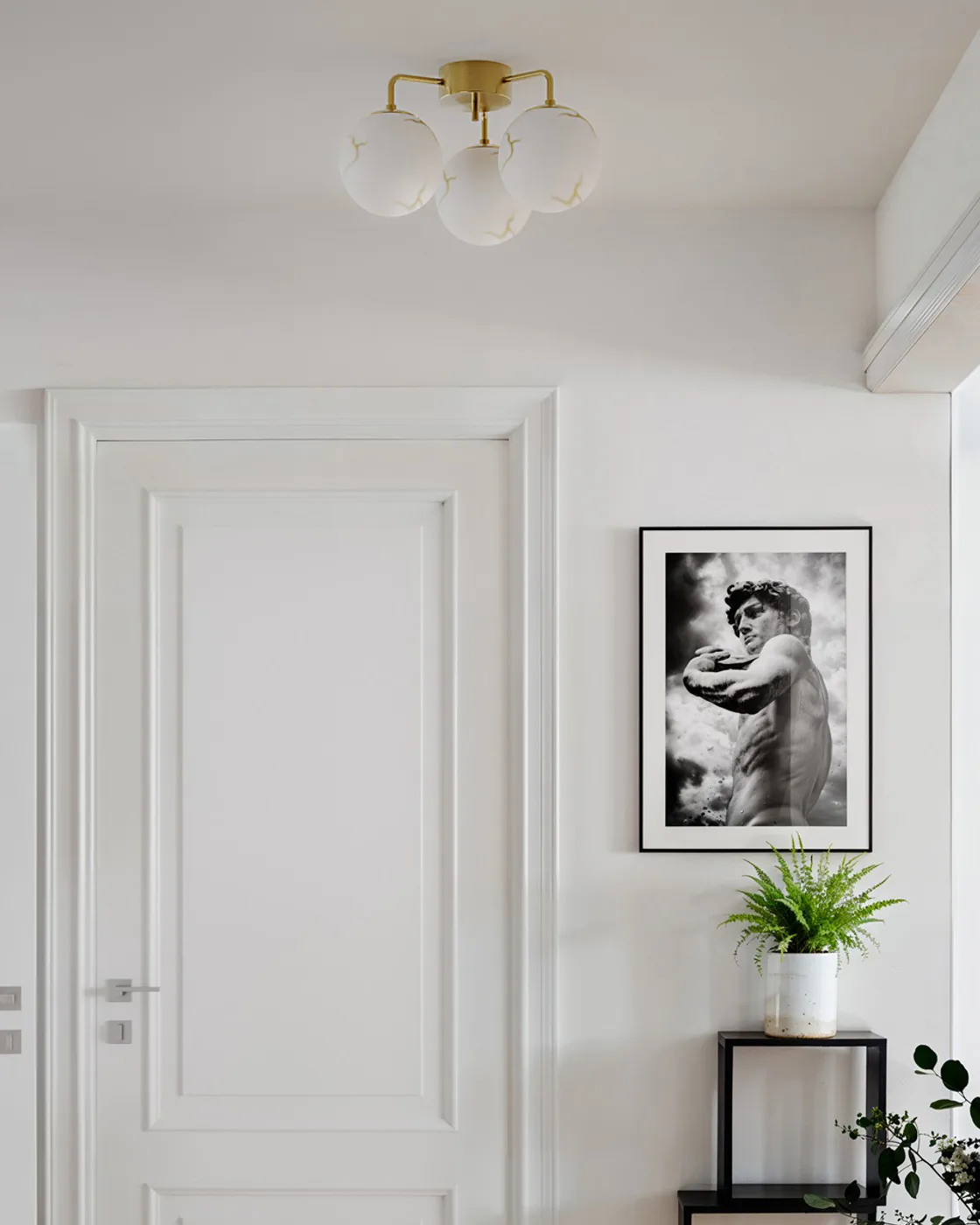 Pafón Bellagio 3-lite, Latón-blanco By Rydéns