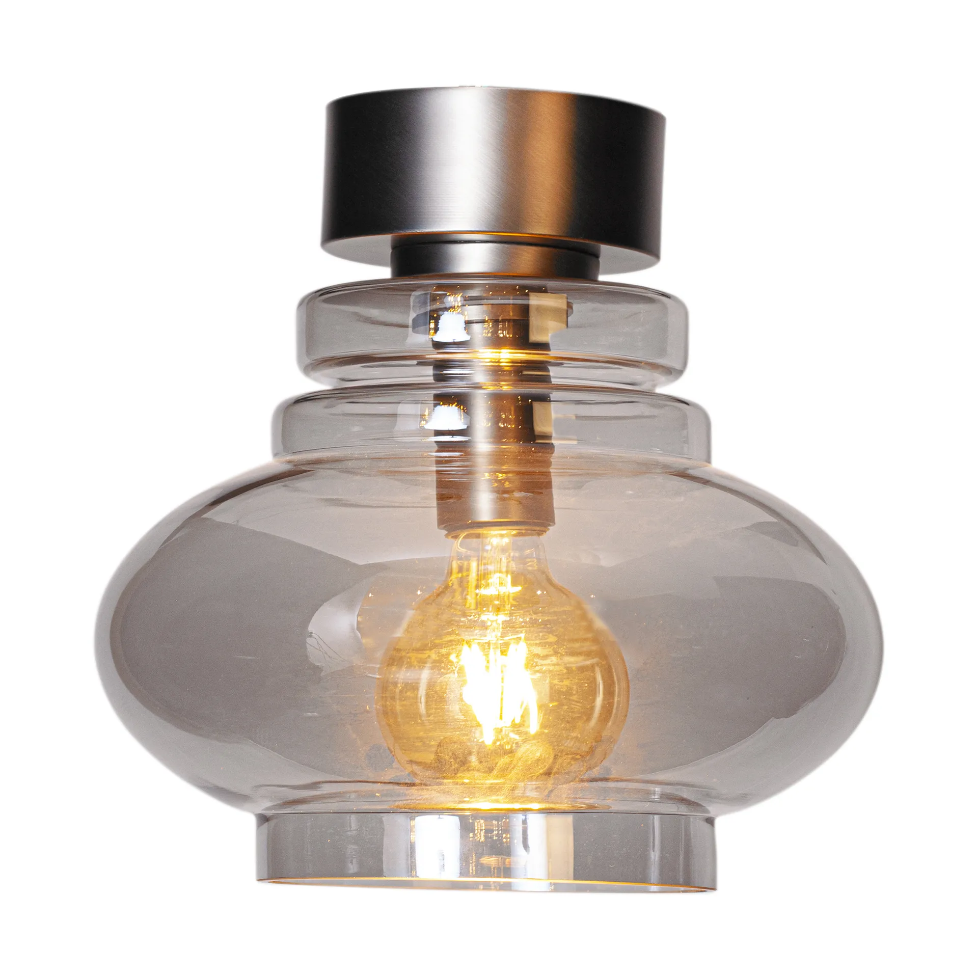 Plafón Dolores Ø30 cm, Gris By Rydéns