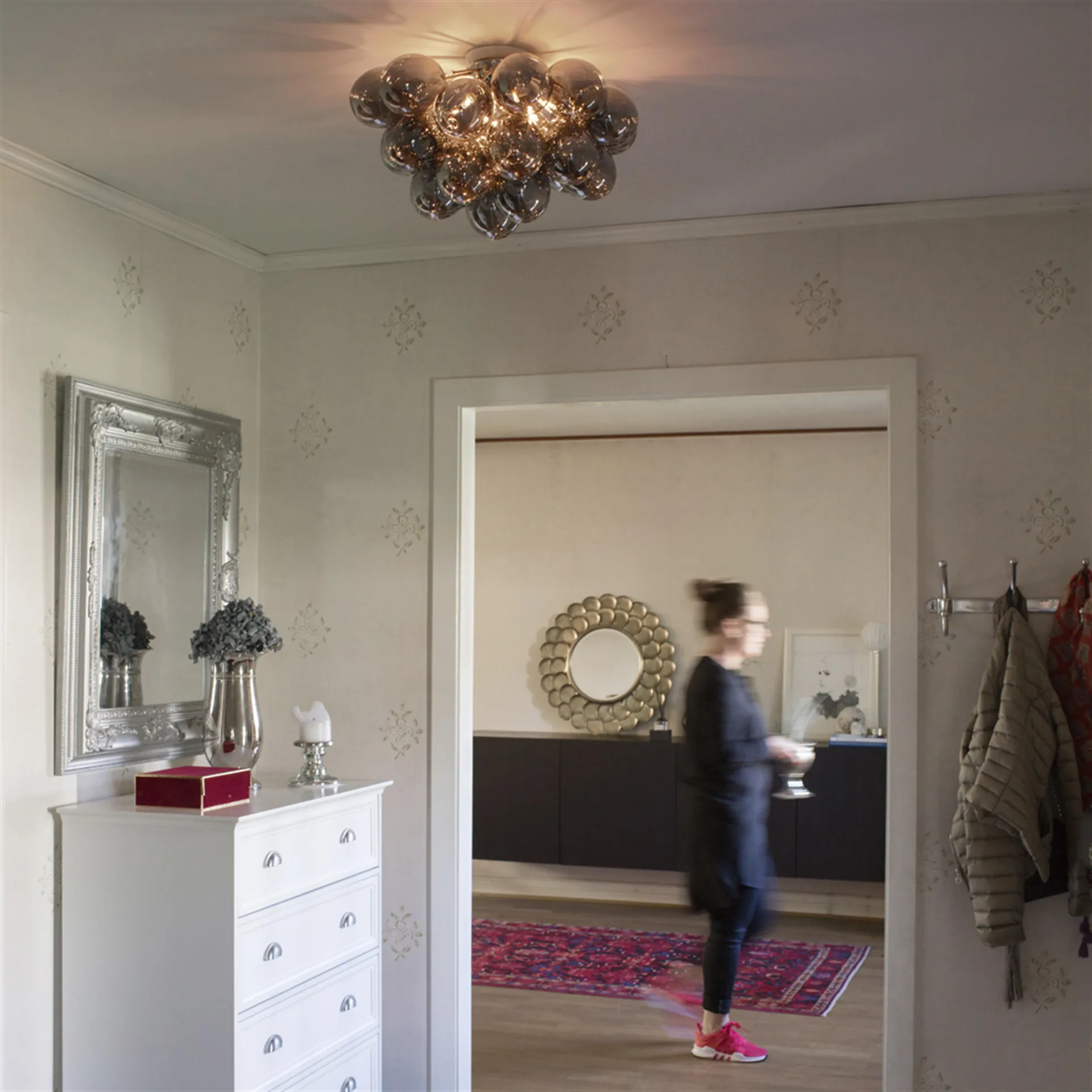 Plafón Gross Ø50 cm, gris humo By Rydéns