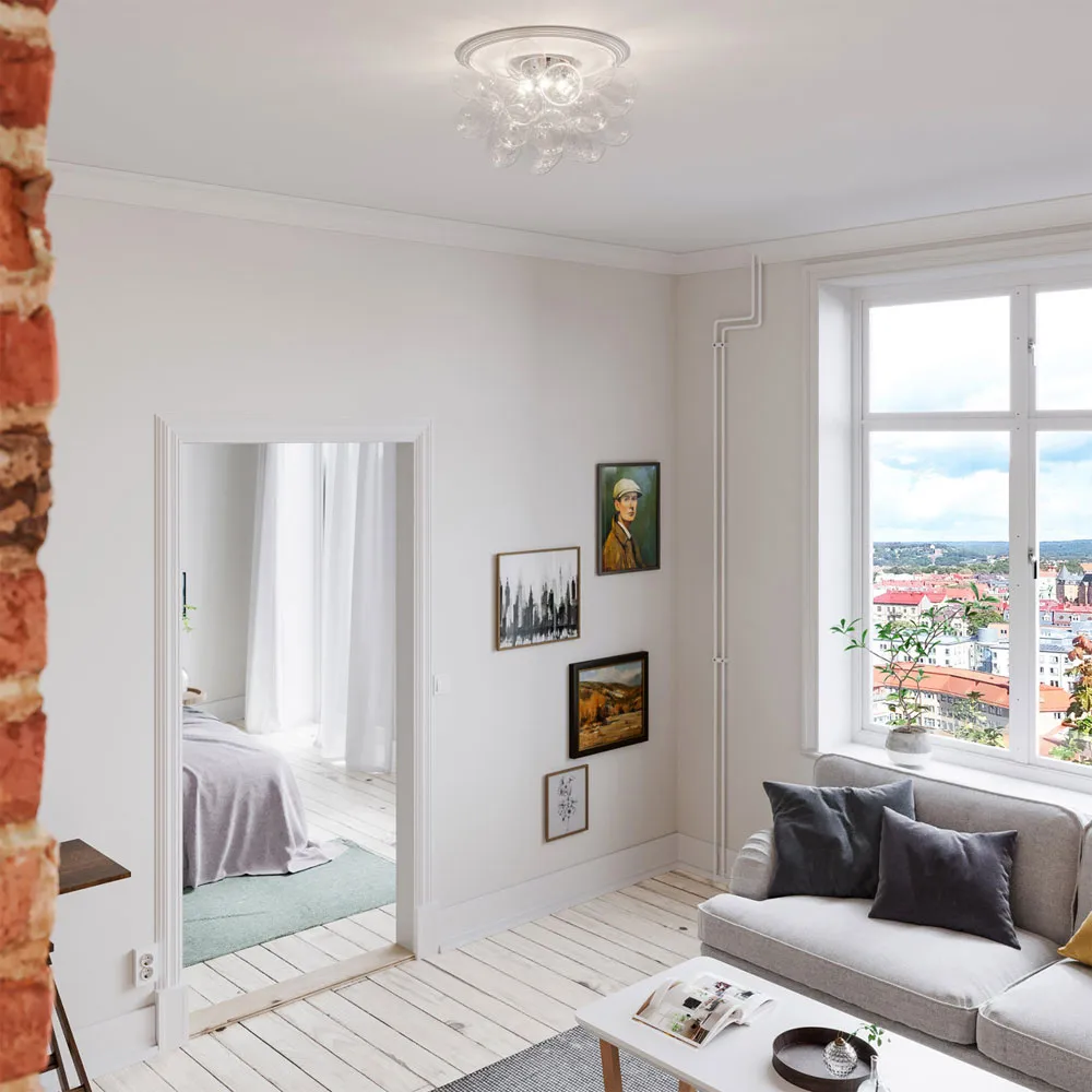 Plafón Gross, Vidrio transparente, grande By Rydéns