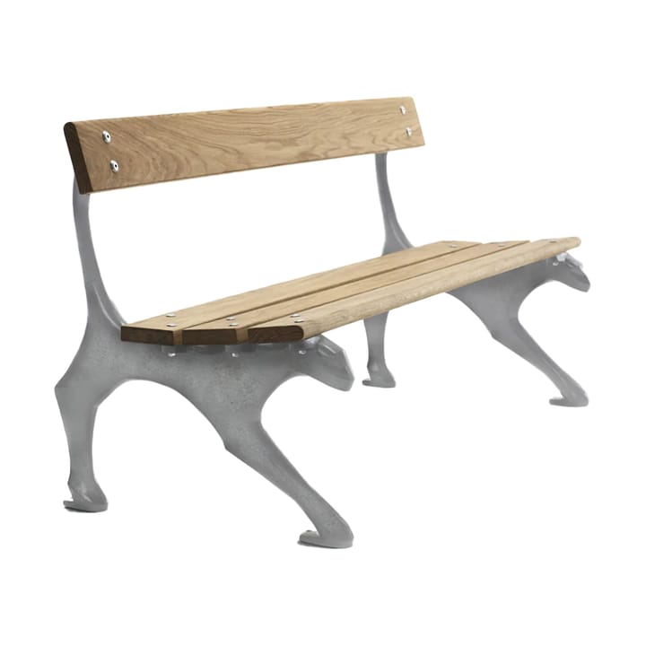 Banco Kattsoffa - Roble aceitado–aluminio en bruto - Byarums bruk