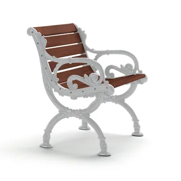 Butaca Byarum - Pino barniz marrón, soporte de aluminio en bruto - Byarums bruk