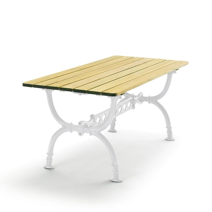 Mesa Byarum 142x72 cm - Pino impregnado, soporte blanco - Byarums bruk