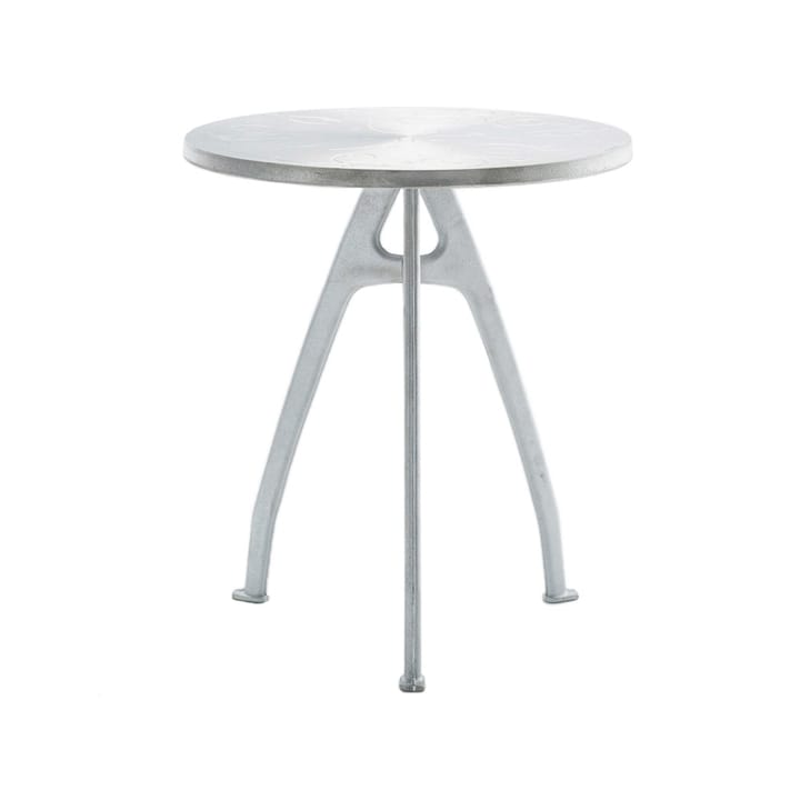 Mesa de café Odd - Aluminio, soporte de aluminio en bruto, borde liso - Byarums bruk