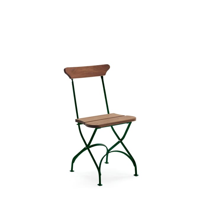 Silla Classic N. 2 - Caoba aceitado, soporte verde - Byarums bruk