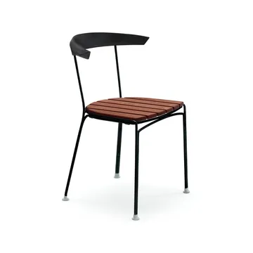 Silla Dover - Caoba aceitado, soporte negro - Byarums bruk