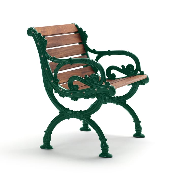 Sillón Byarum - Caoba, soporte verde - Byarums bruk