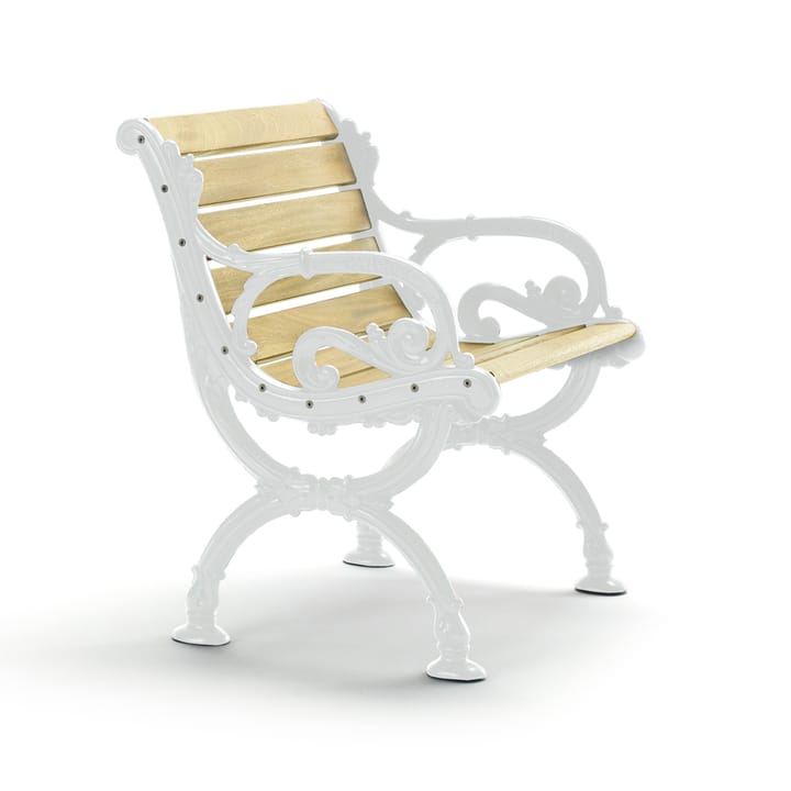 Sillón Byarum - Pino impregnado, soporte blanco - Byarums bruk