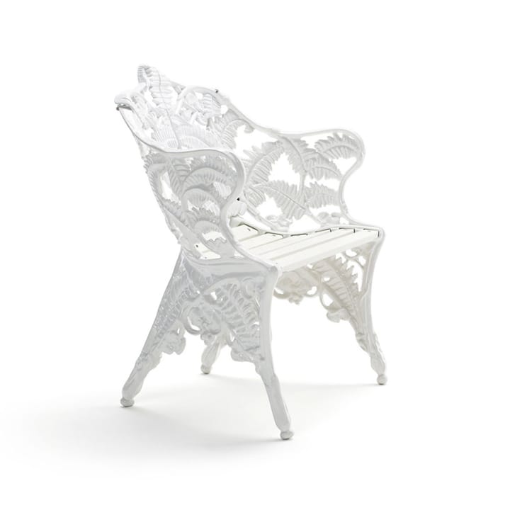 Sillón Classic - Pino lacado en blanco, soporte blanco - Byarums bruk