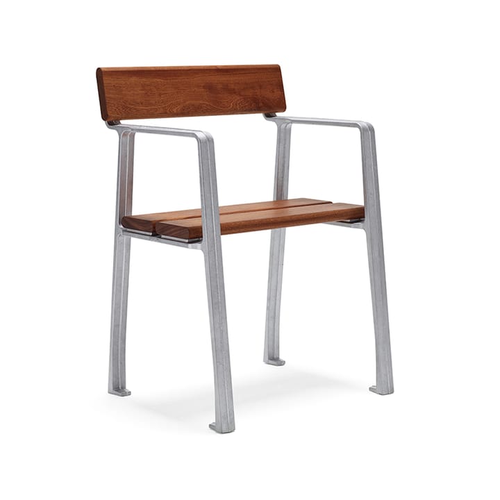 Sillón Piccolo - Caoba, soporte de aluminio en bruto - Byarums bruk