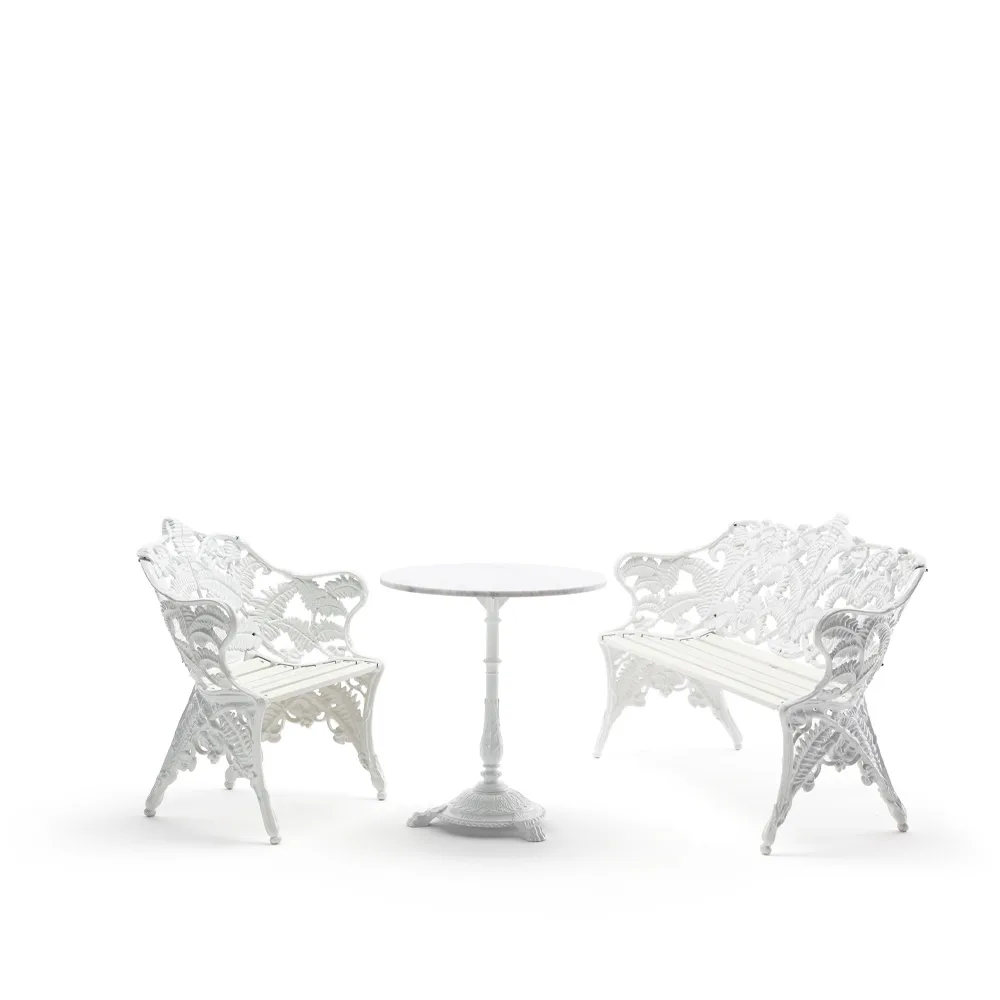 Sofá Classic, Pino lacado blanco, soporte blanco Byarums bruk