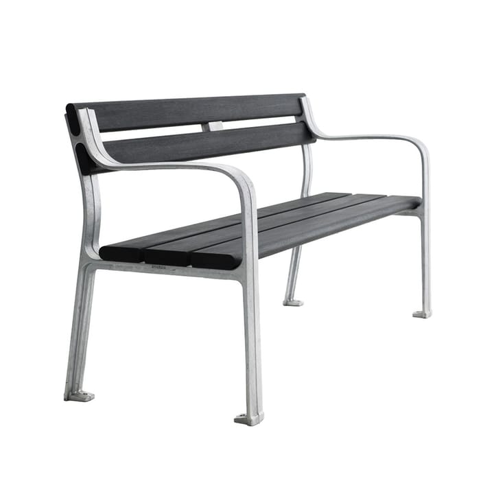 Sofá Joy - Caoba barniz negro, soporte de aluminio en bruto - Byarums bruk