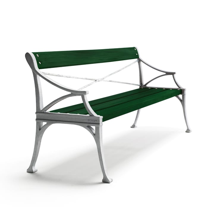 Sofá Lessebo - Verde, soporte de aluminio en bruto - Byarums bruk