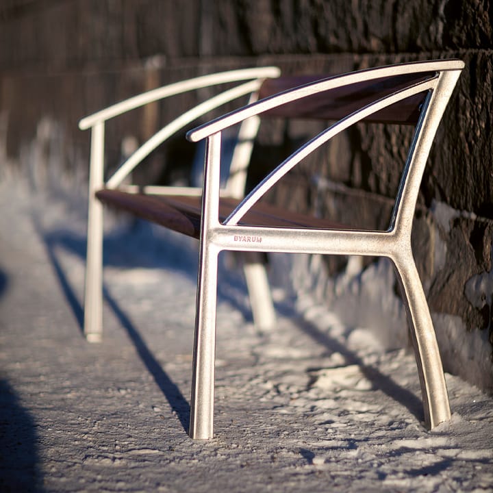 Sofá Vasa, Verde, soporte de aluminio en bruto Byarums bruk