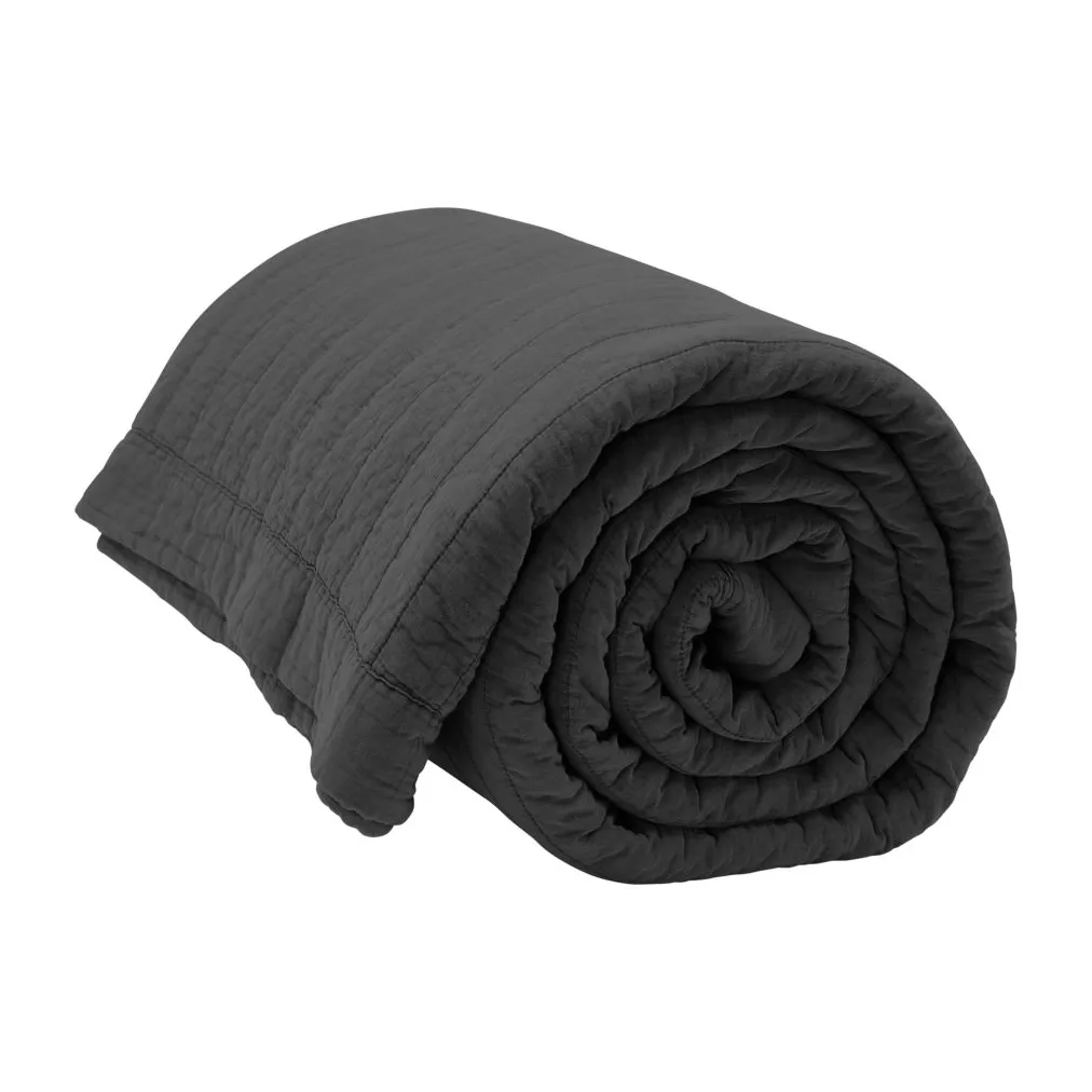 Colcha de cama acolchada Magnhild 280x280 cm, Coal byNORD