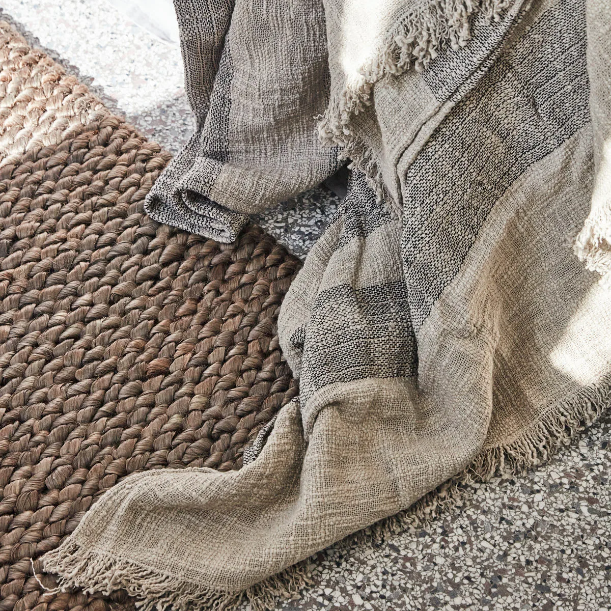 Colcha de cama Ashild 160x280 cm, Haze-coal byNORD