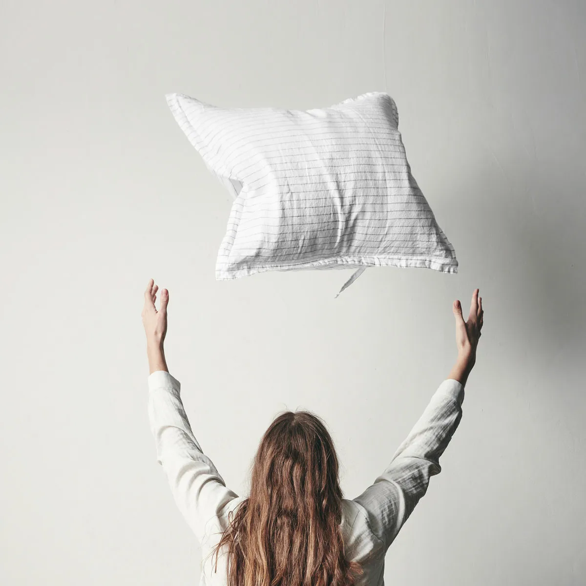 Funda de almohada Dagny 50x60 cm, Snow-coal byNORD