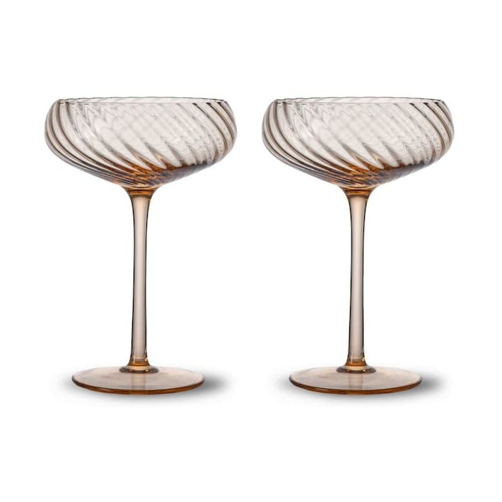 2 Copas de champán Opacity 30 cl - Melocotón - Byon