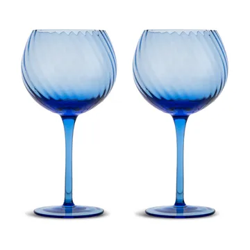 2 Copas de vino Opacity 47 cl - Azul - Byon