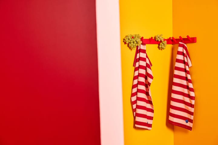 2 Paños de cocina Leya stripe 50x70 cm, Rojo-rosa Byon