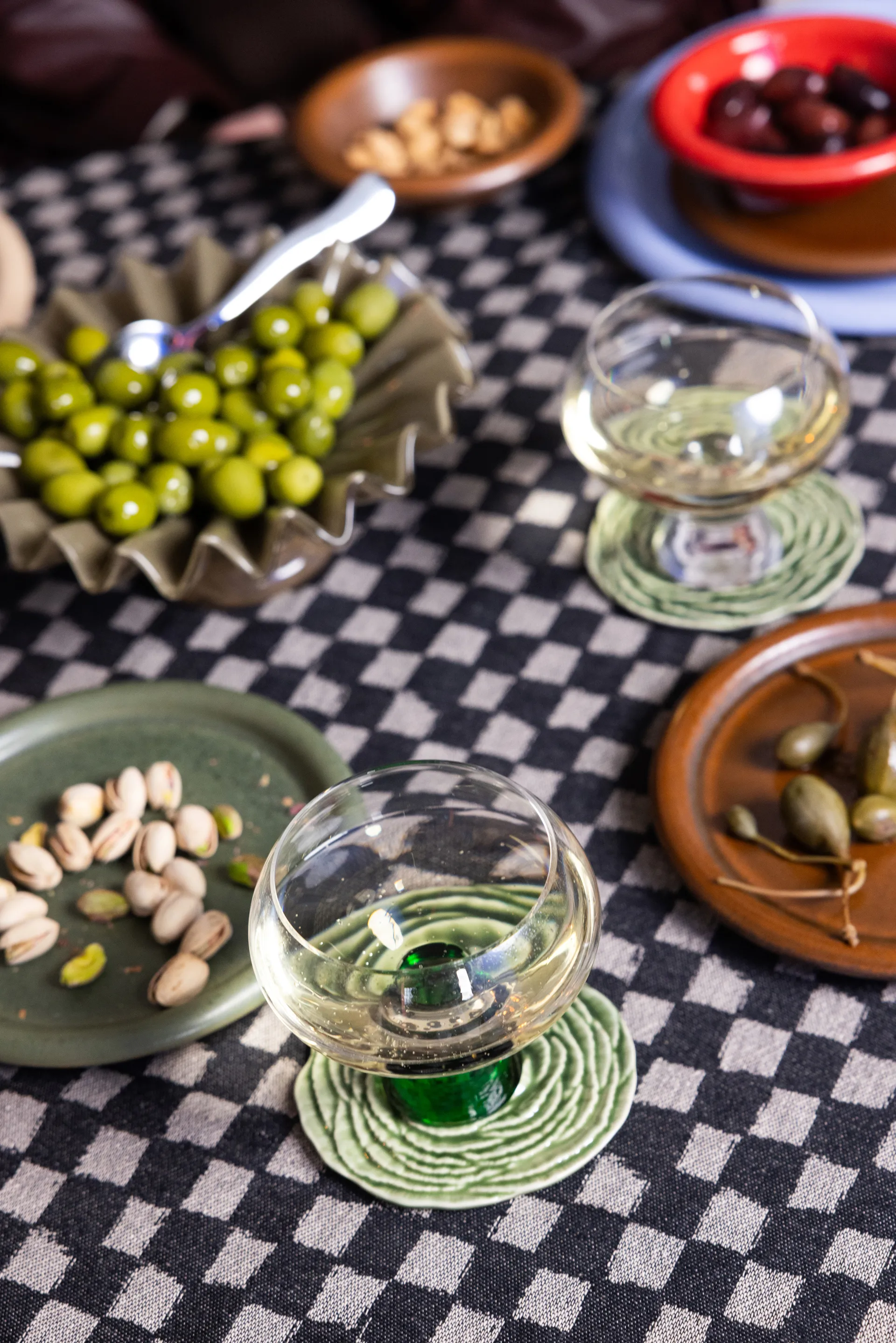 2 Posavasos Veggie Ø10 cm, Verde Byon