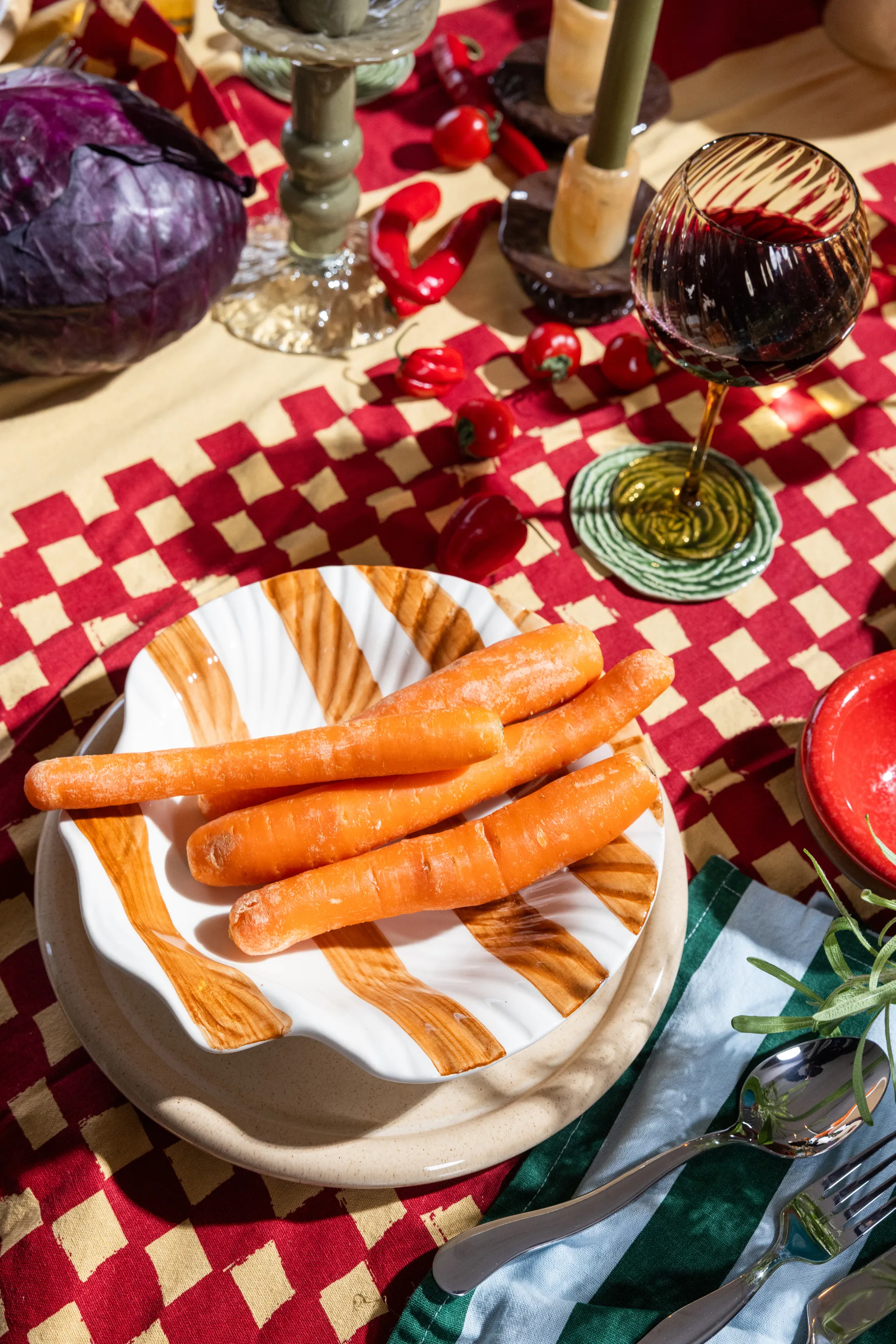 2 Posavasos Veggie Ø10 cm, Verde Byon