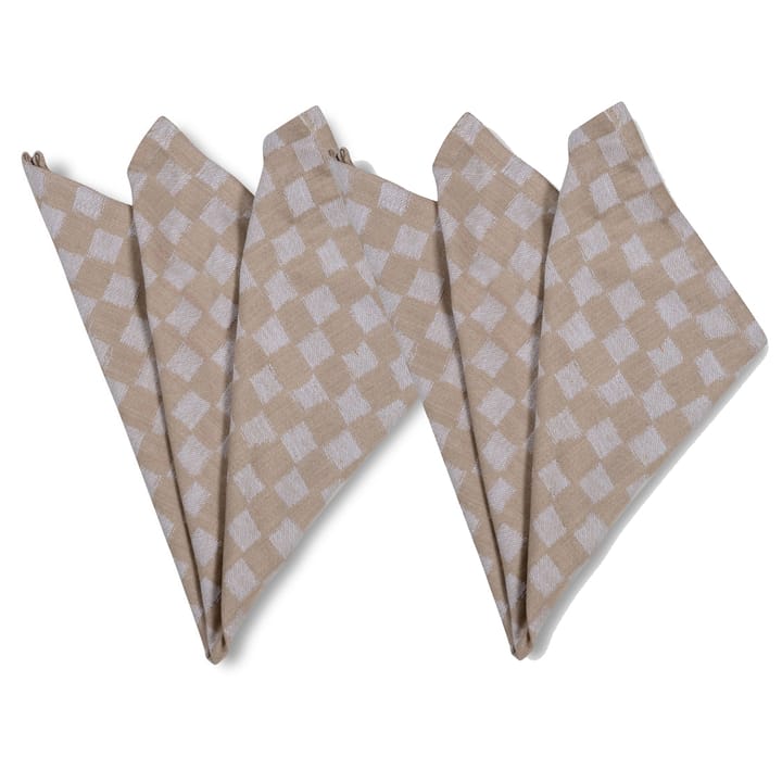 2 Servilletas de tela Checki - Beige - Byon