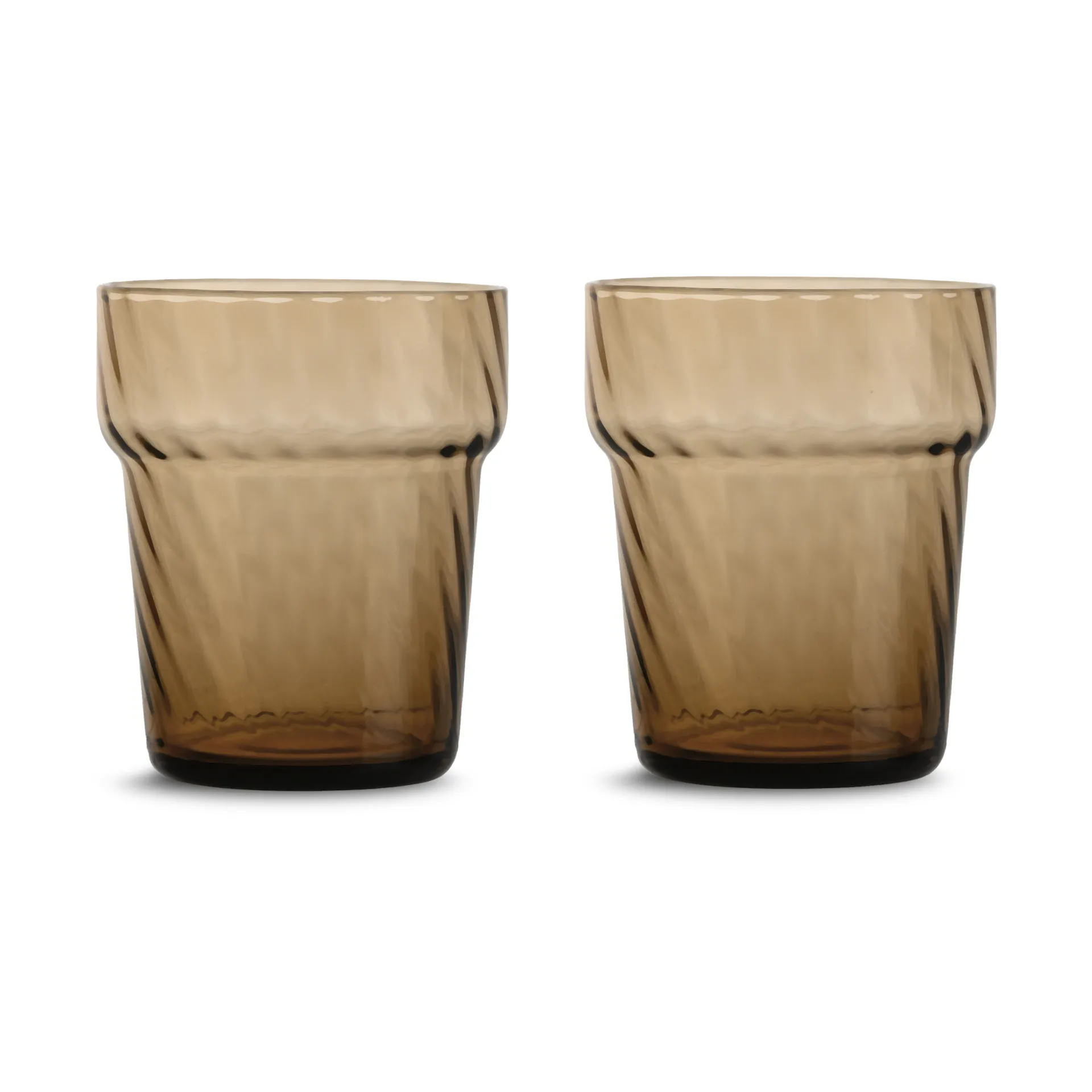 2 Vasos para beber Opacity 30 cl, Marrón Byon