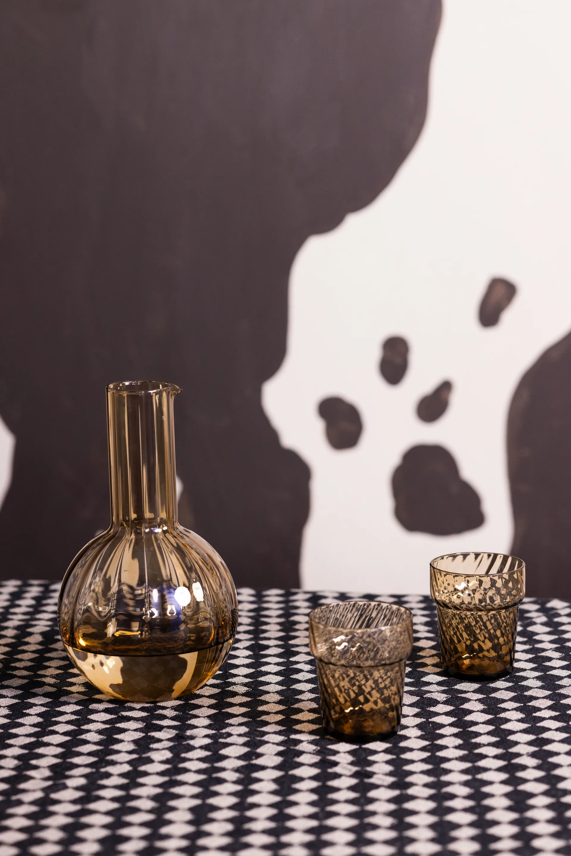 2 Vasos para beber Opacity 30 cl, Marrón Byon