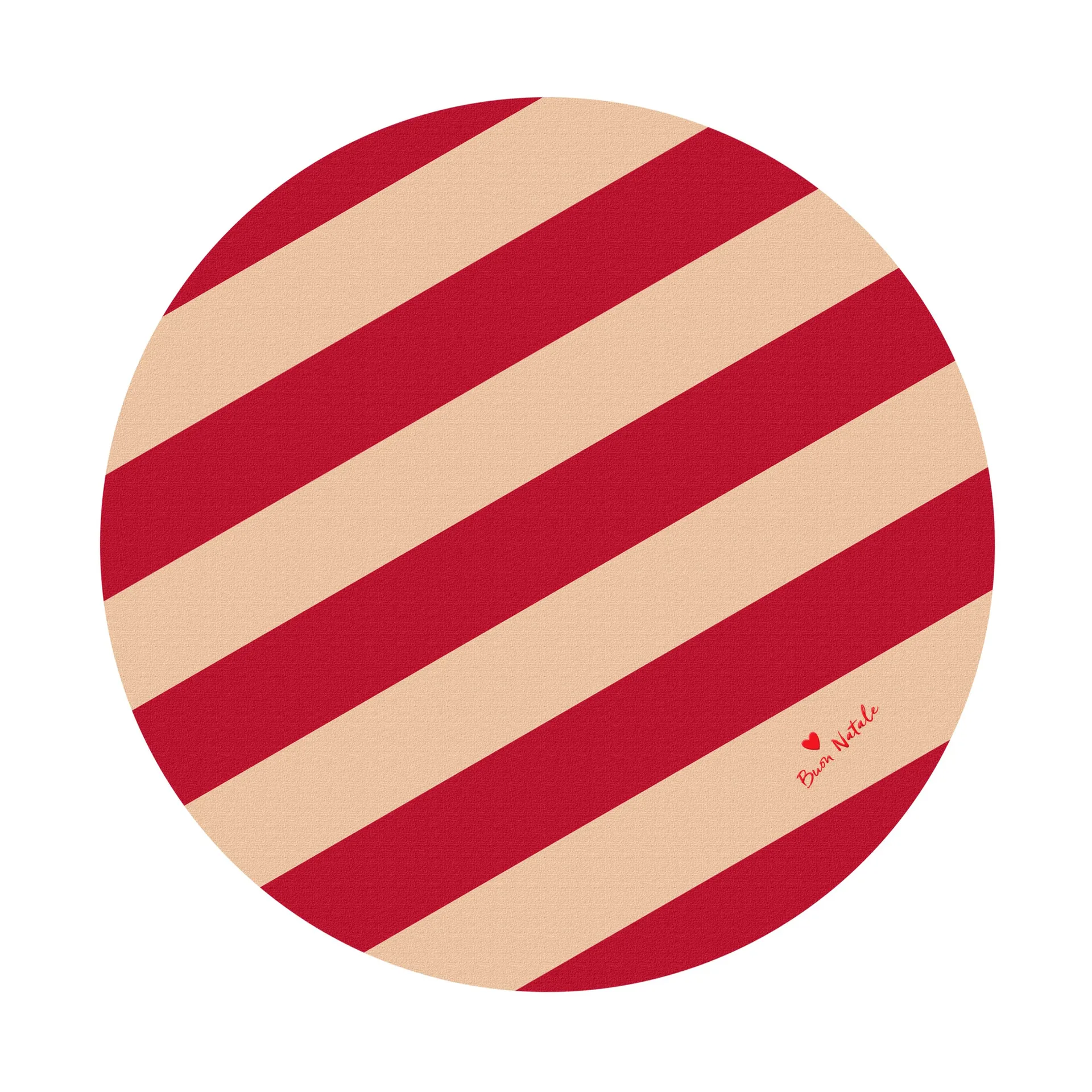 Alfombra para árbol de Navidad Love Ø100 cm, Rojo-arena Byon