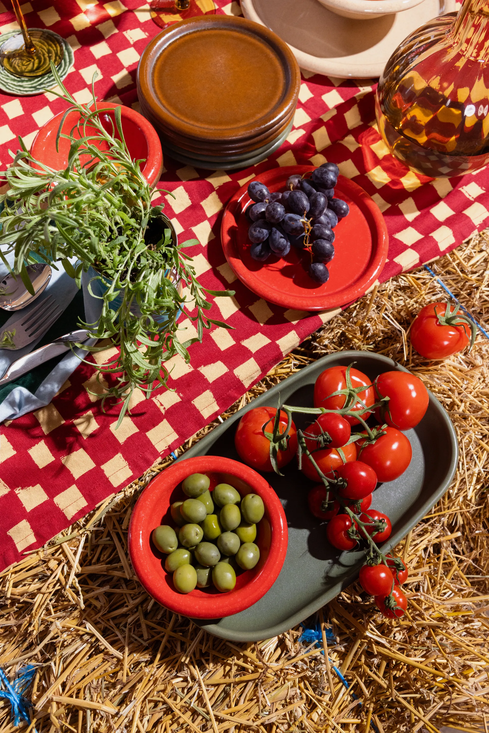 Bandeja para servir Porto 18x30 cm, Verde Byon