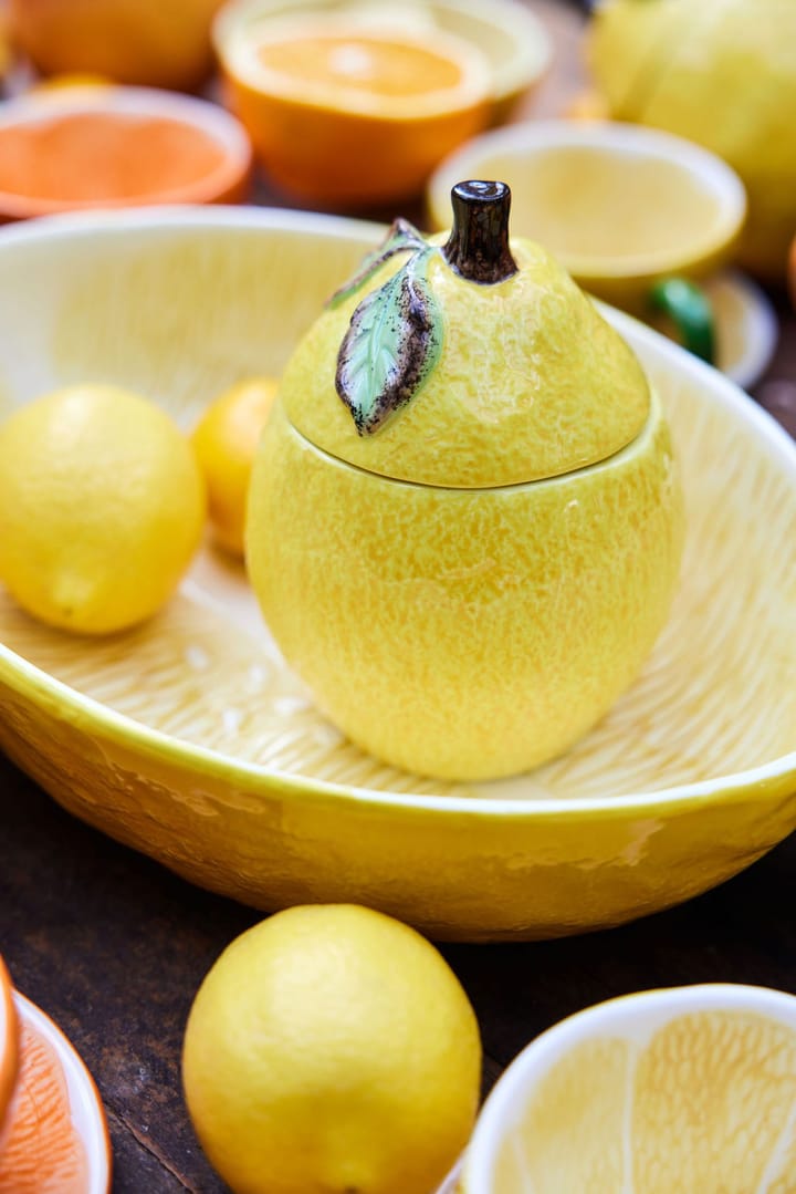 Bol con tapa Lemon, Ø11x14,5 cm Byon