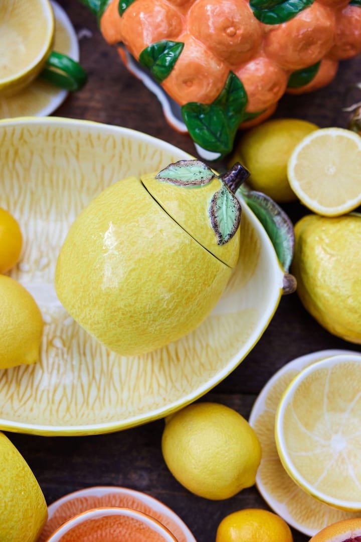 Bol con tapa Lemon, Ø11x14,5 cm Byon