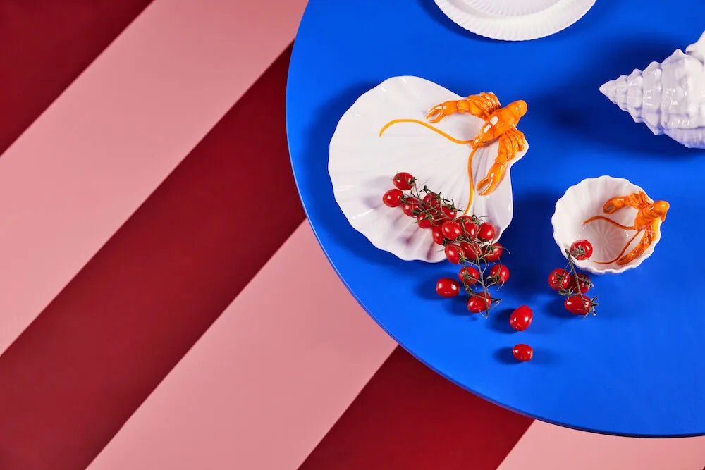 Bol Lobsti Ø14 cm, Blanco-naranja Byon