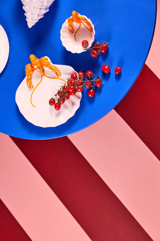 Bol Lobsti Ø14 cm, Blanco-naranja Byon