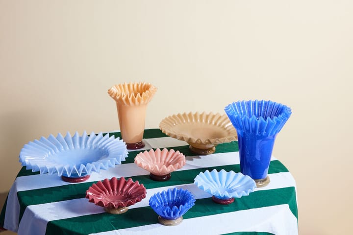 Bol Lori M Ø18 cm, Azul claro-burdeos Byon